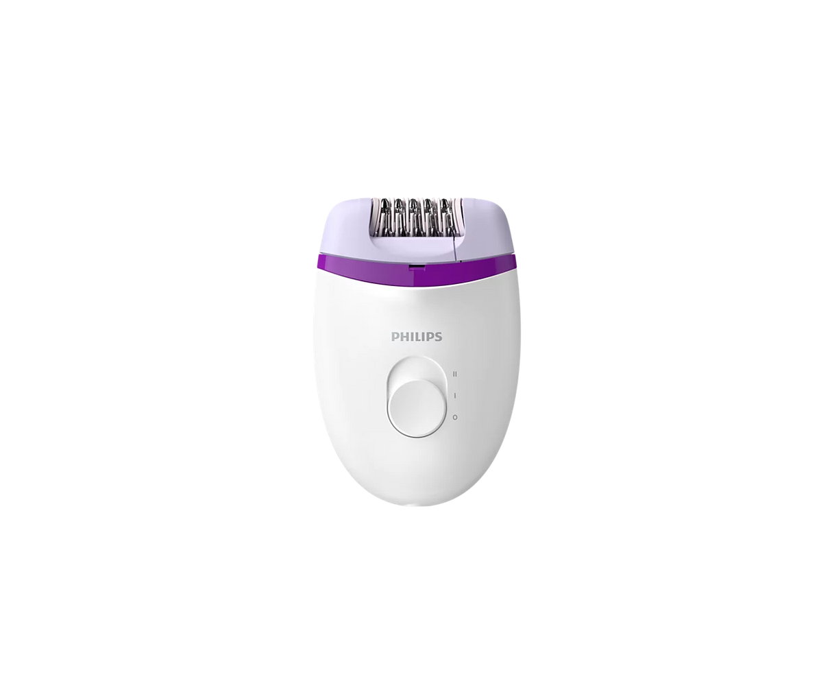 Philips Satinelle Epilator - Root Hair Removal as Short as 0.5mm, Ergonomic Profiled Grip, Washable Hygienic Head