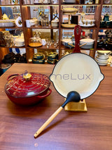 3 Pcs Enamel Cast Iron Cookware Set Heavy-Duty Dutch Oven with Lid | Non-Reactive, Even Heat Distribution Pot for Stewing, Frying & Baking