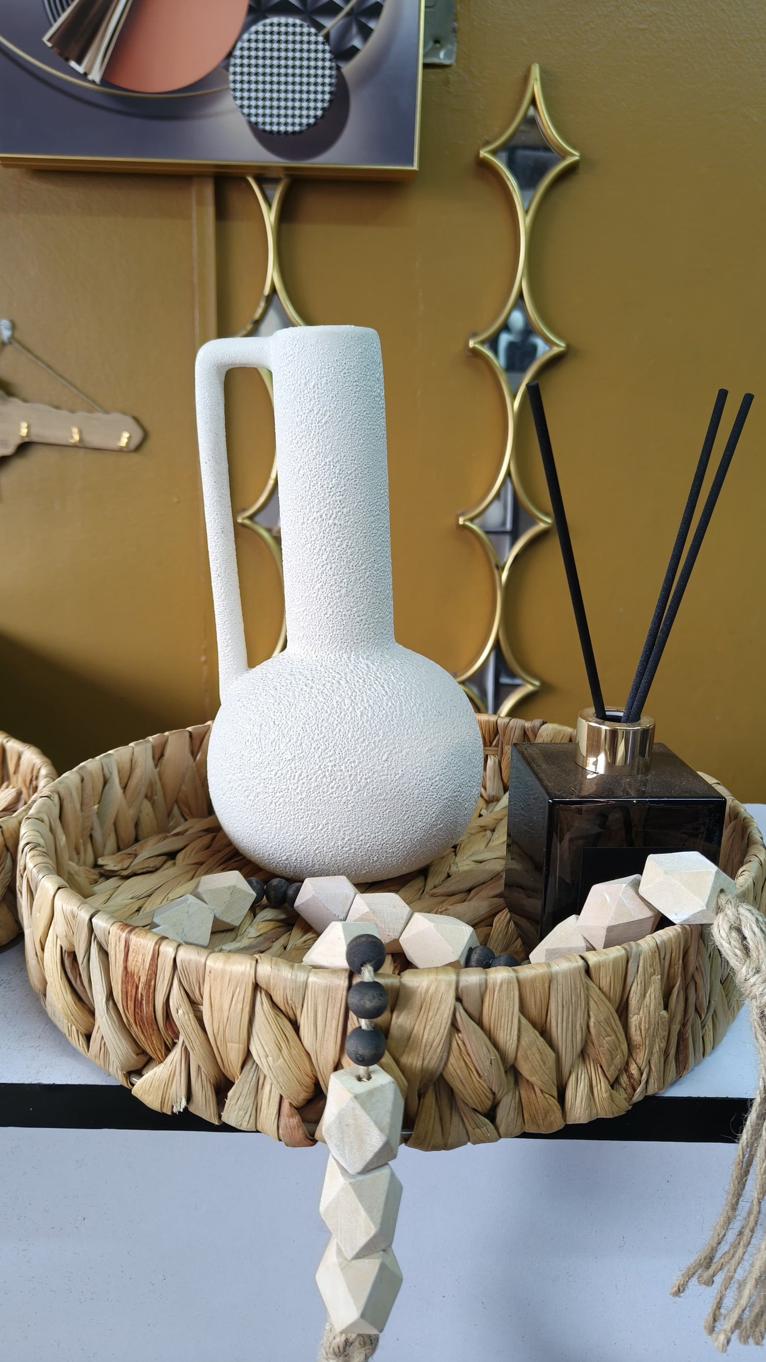 3Pcs Decorative Handmade Wicker Tray