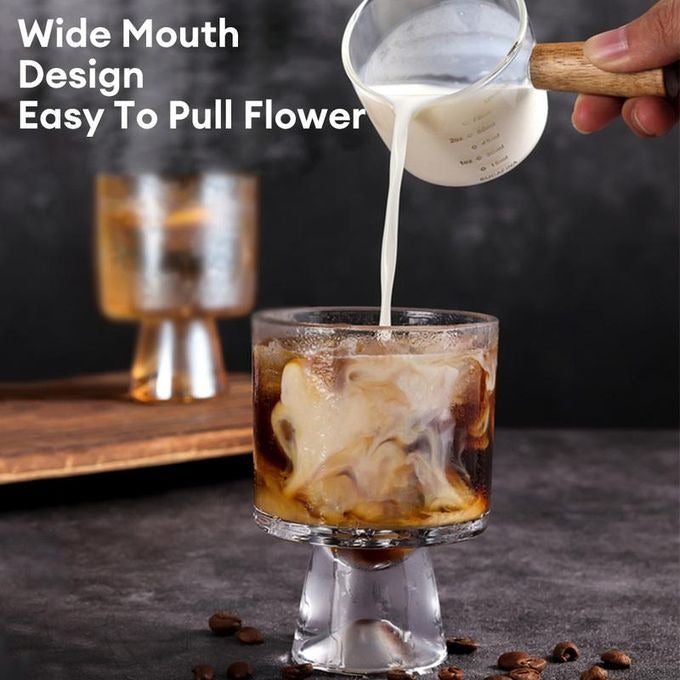 Elegant Mountain Bottom Crystal Whiskey Ice cream Glass – 340ml Premium Drinkware