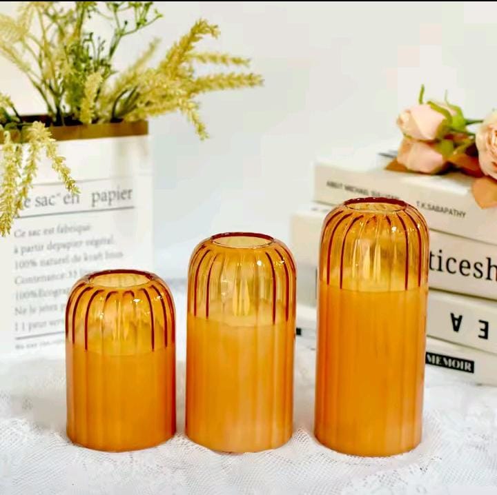 3 in 1  Advanced  Glass LED  decor lighting candle