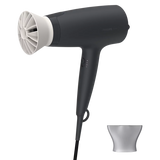 Philips 3000 Series Hair Dryer 1600W - ThermoProtect Attachment, 3 Heat & Speed Settings, Cool Air, Slim Styling Nozzle