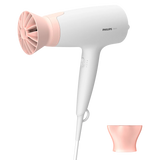 Philips 3000 Series Hair Dryer 1600W - ThermoProtect Attachment, 3 Heat & Speed Settings, Cool Air, Slim Styling Nozzle