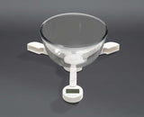 Overhead view of the white TriScale showing the weighing platform and arm design