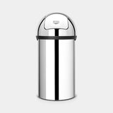 Brabantia Push Bin 60L Brilliant Steel — Homelux Kenya