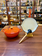 3 Pcs Enamel Cast Iron Cookware Set Heavy-Duty Dutch Oven with Lid | Non-Reactive, Even Heat Distribution Pot for Stewing, Frying & Baking