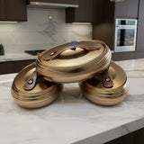 Forever Gold Insulated Hotpot Casserole Set 3pcs (4L 5L 6L)