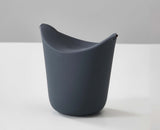 The popcorn maker folded down flat for compact storage