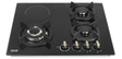 Bolesi HM-T46007-A Built-in Gas Hob 3 Gas + 1 Electric Tempered Glass 60cm Kenya | Hybrid Hob, Auto Ignition, Flame Failure Device, Black Glass