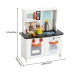 Wooden Mini Kitchen Playset for Kids Montessori Pretend Play