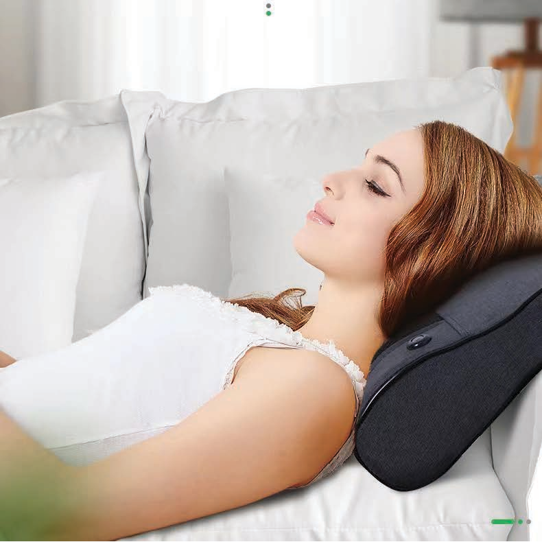 Multifunction Massage Pillow Shiatsu Heat Therapy Neck Back Shoulder Thigh Calf Body Massager
