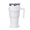 Signature SGYQ-1100C 1100ml Stainless Steel Travel Mug with Handle & Straw Lid, Vacuum Insulated