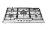Bolesi H87-5022G Built-in Gas Hob 5 Burner Stainless Steel 90cm Kenya | Wok Burner, Cast Iron Pan Supports, Auto Ignition, Flame Failure Device
