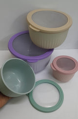 4 in 1 stackable salad bowls