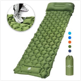 Sleeping pads with pillow and Air foot pump