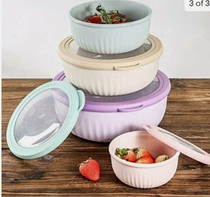 4 in 1 stackable salad bowls