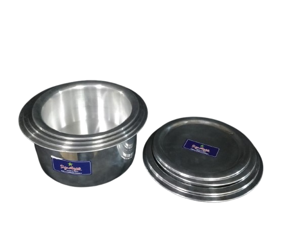 4pc Signature Aluminium Sufuria with lid D/polish