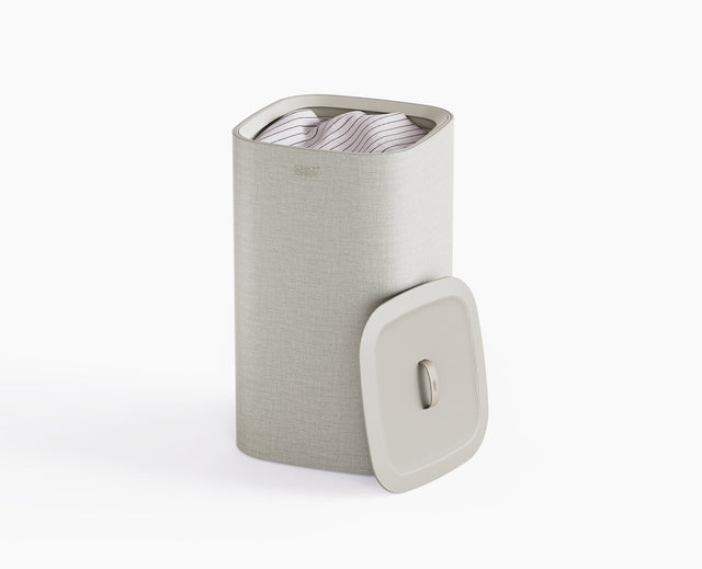 Joseph Joseph Tota One 60L laundry basket in ecru, sold in Kenya by Homelux Kenya