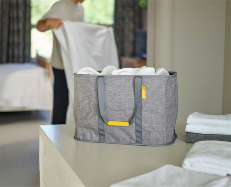 Hold-All Max laundry basket folded flat for storage
