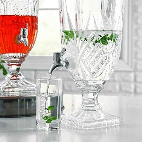 Mason Jar Beverage Dispenser –lass Juice Beer Water Pitcher with Tap