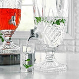 Mason Jar Beverage Dispenser –lass Juice Beer Water Pitcher with Tap