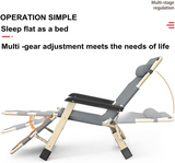 Portable Folding Recliner,Lounge Chair,Outdoor Camping Folding Deck Chair,Household Leisure Noon Break Chair,180 ° Adjustment