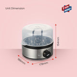 Sanford 400W Electric Egg Boiler (7 Eggs) – Timer & Auto Shut-Off