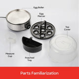 Sanford 400W Electric Egg Boiler (7 Eggs) – Timer & Auto Shut-Off