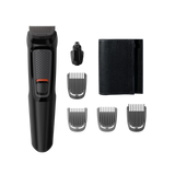Philips Multigroom 6-in-1 Grooming Set - Trimmer, Nose & Ear Trimmer, Beard & Stubble Combs, Self-Sharpening Blades