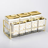 8-Piece Spice & Seasoning Storage Jars Set with Stand Coffee, Tea, Sugar & Condiment Containers Set