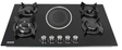 Bolesi HB-59035D Built-in Gas Hob 4 Gas + 1 Electric Tempered Glass 90cm Kenya | Hybrid Hob, Wok Burner, Gas Leak Sensor, Auto Ignition