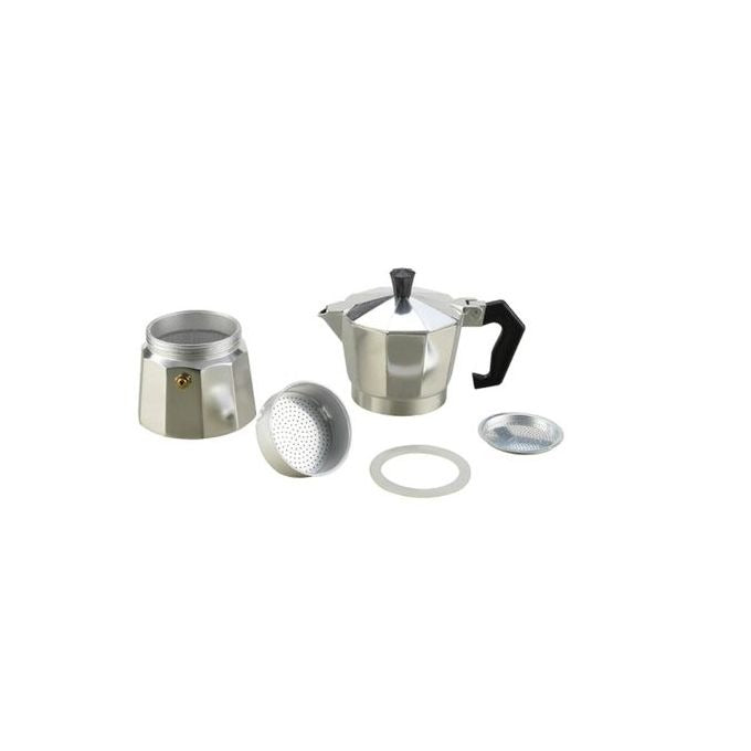 600ml Aluminum Coffee Moka Pot Stovetop Espresso Maker for Rich Kenyan Coffee (6-Cup)