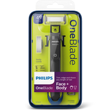 Philips OneBlade Hybrid Shaver & Trimmer - 5-in-1 Adjustable Comb, 3 Stubble Combs, Dual-Sided Blade, Fully Waterproof