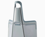 Overhead view of the textured, knife-friendly cutting surface.