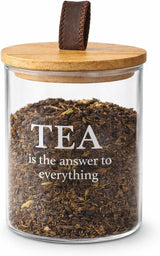 Danny Home Glass Sugar Tea Coffee Canister Set 3pcs | Modern Kitchen Storage Jars