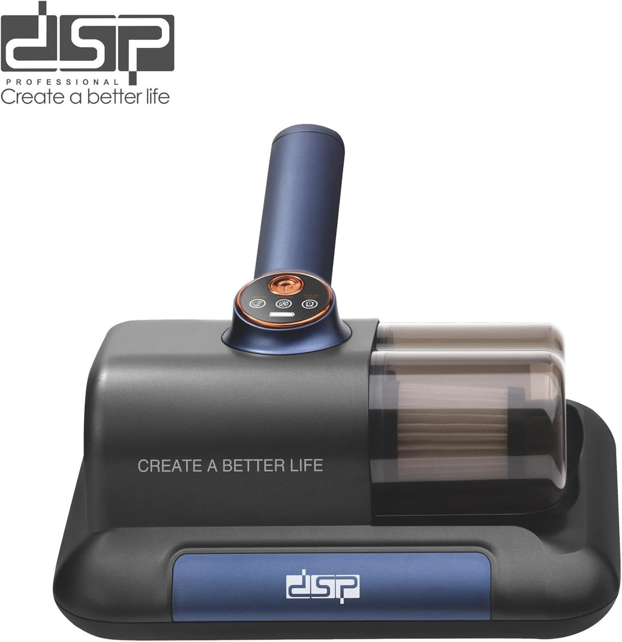 DSPBed Vacuum Cleaner, Household High-Frequency Strong Mite Removal Instrument, Handheld Deep Mattress Vacuum Cleaner, Wireless Vacuum Cleaning Remover Instrument, for Bed, Sofa, Carpets
