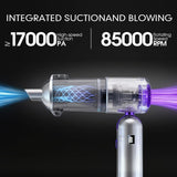 DSP 11-in-1 Handheld Car Vacuum Cleaner, 120W High Power Cordless Vac with 17kPa Suction, Multi-Nozzles for Car, Home, Keyboard, Sofa & Pet