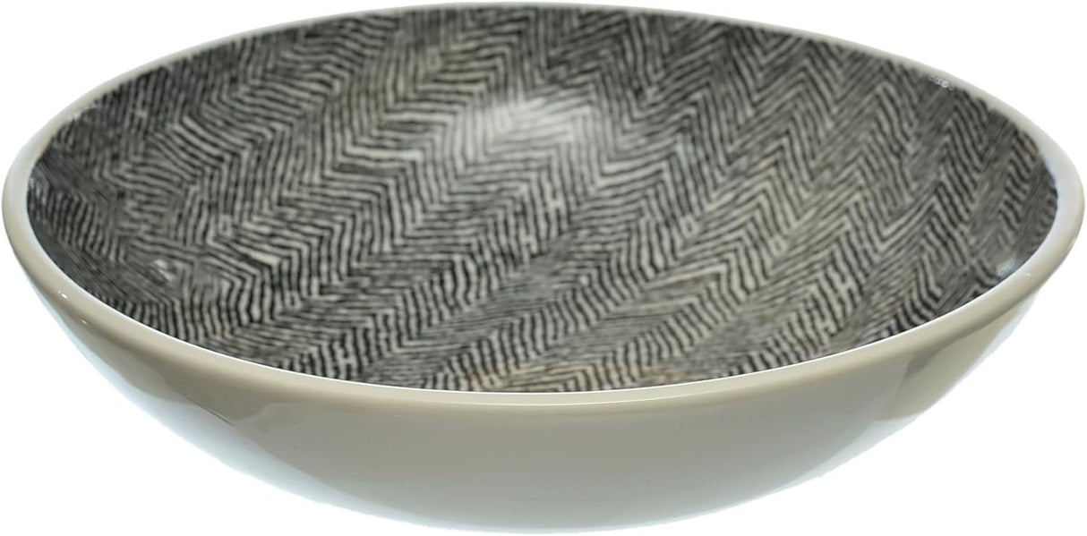 Danny Home 18-Piece Porcelain Dinner Set | 6 Dinner Plates, Dessert Plates & Deep Plates