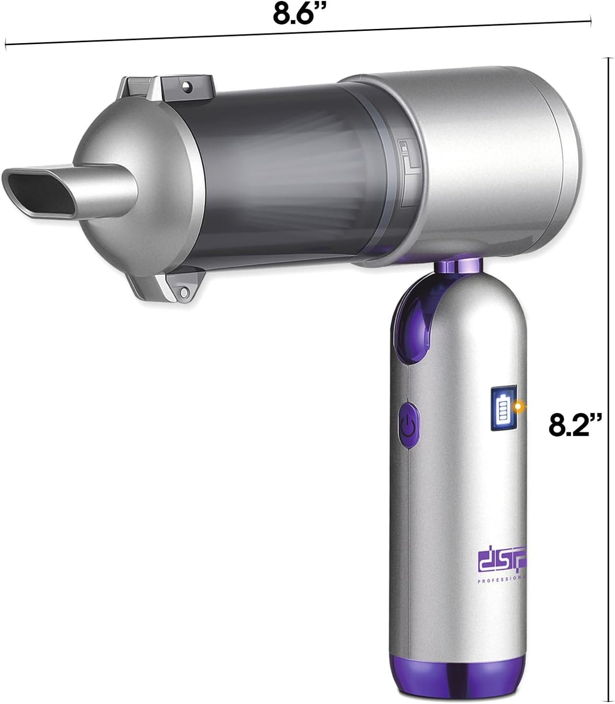 DSP 11-in-1 Handheld Car Vacuum Cleaner, 120W High Power Cordless Vac with 17kPa Suction, Multi-Nozzles for Car, Home, Keyboard, Sofa & Pet