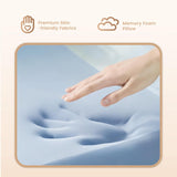 1pcs Memory Foam Pillows, Cervical Neck Pillow for Neck Pain Relief, Soft and Cooling for Back Side Sleeper Pillow with Two-Sided Reversible, Fits The Face Perfectly, Home Bed Pillows