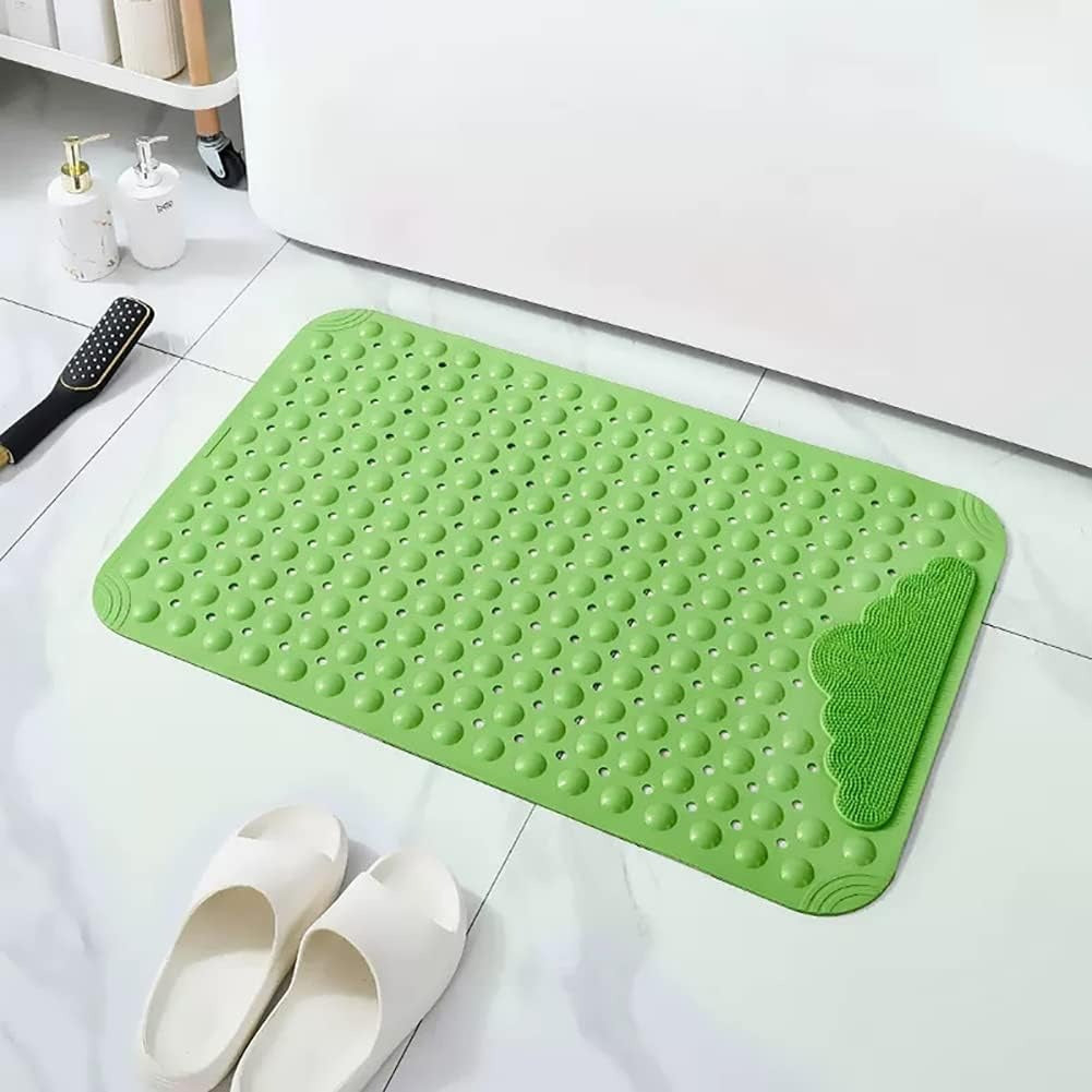 Bathroom Set: Non-Slip Shower Mat, Memory Foam Bath Mat, Corner Shower Caddy and Toothbrush Holder