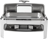 Signature 6L Gold Rolltop Chafing Dish with Glass Window – Elegant Buffet Food Warmer