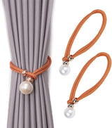 Decorative Curtain Drapery Holdbacks Pearl Bead Curtain Tieback Decorative Curtain Rope Pair