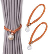 Decorative Curtain Drapery Holdbacks Pearl Bead Curtain Tieback Decorative Curtain Rope Pair