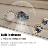 Inflatable Air Mattress with Built In Electric Pump for Quick Inflation 4*6