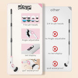 DSP Electric Spin Scrubber, IPX7 Waterproof, Adjustable Telescopic Pole Adjustable Angles, 3 speeds Electric Spin Brush for Cleaning Bathroom Tub Floor Tile Basin, LED Display