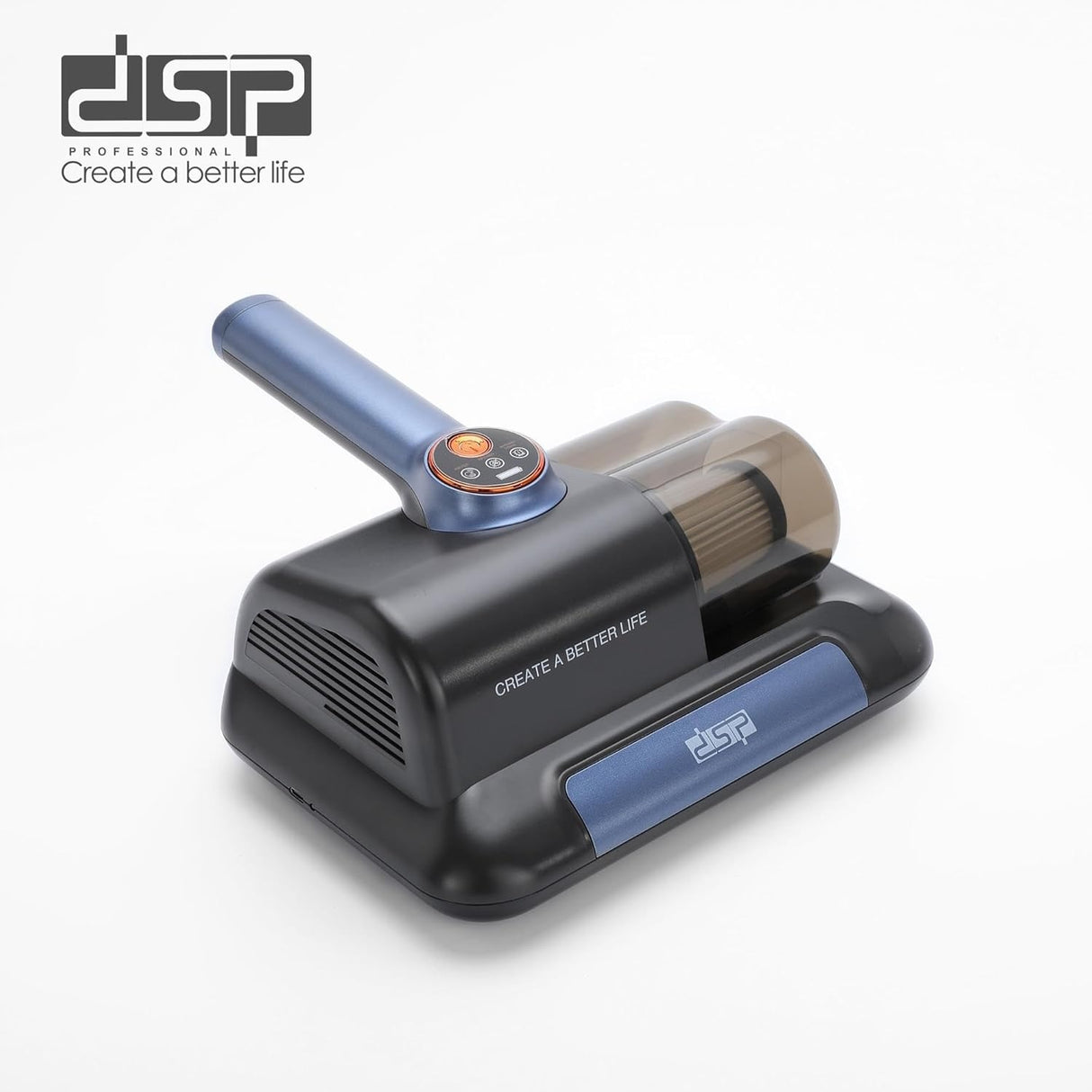 DSPBed Vacuum Cleaner, Household High-Frequency Strong Mite Removal Instrument, Handheld Deep Mattress Vacuum Cleaner, Wireless Vacuum Cleaning Remover Instrument, for Bed, Sofa, Carpets