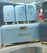 Nordic Bread Bin with 3 Canister Set – Touch of Gold Accent