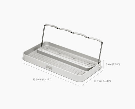 Joseph Joseph DrySmart folding bottle drying rack in stone lids drying on the rack, Homelux Kenya