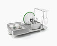 Joseph Joseph Extend Steel Plus expandable dish rack in stone, sold in Kenya by Homelux Kenya